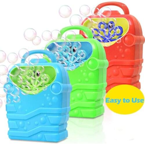 Kids Durable Automatic Bubble Blower Chilren Bubble Machine Outdoor Toy For Girls Boys Children Handle Soap Bubble Maker Toy