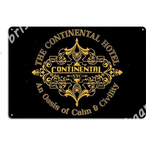 John Wick Metal Signs Wall Cave Garage Club Plaques Classic Tin sign Posters