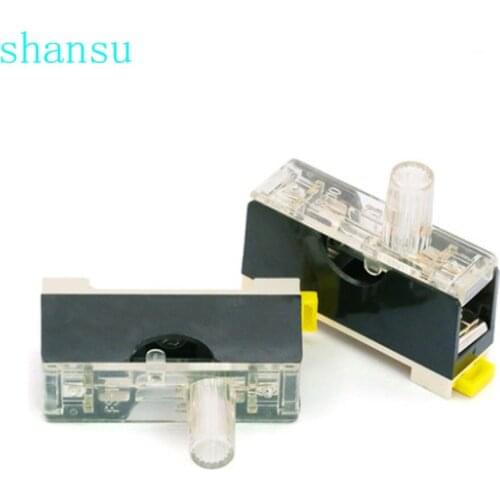 FS-101 Fuse holder with lamp 6*30mm Single link guide fuse box 6x30mm FS101