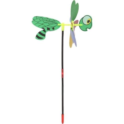 HBB 3D Sequins Animal Bee Windmill Wind Spinner Home Garden Yard Decoration Kids Toy
