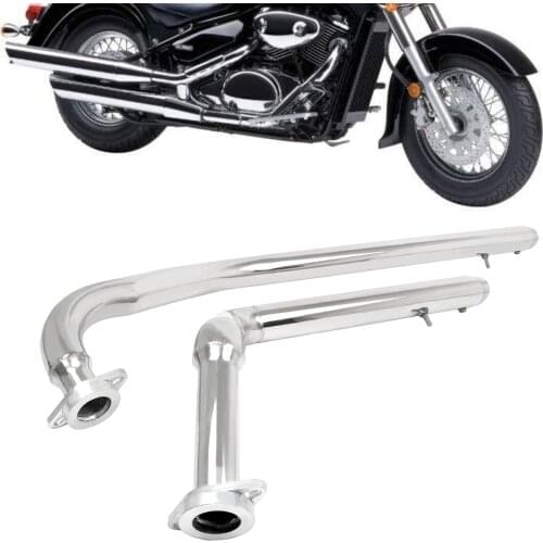 Shortshots Staggered Full Exhaust Pipe Kit Silencer Mufflers For Suzuki Boulevard C50 C50T C90T S40 M50 M90 M109R VZR1800 M1800R