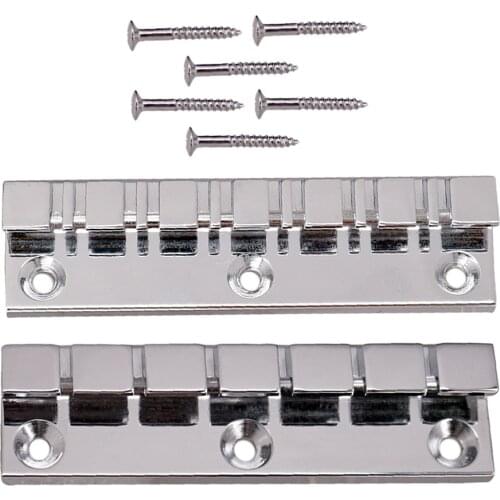 Pack of 2 Guitar Fixed Bridge for 6 String & 12 String Electric Guitar Parts