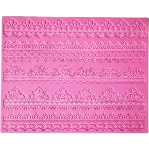 Lace Mold Cake Decoration Fondant Cake 3D Mold Food Grade Silicone Mould k935