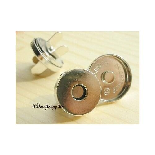Magnetic Snaps bag button purse Magnetic Snaps button 20 pcs 18 mm nickel F45