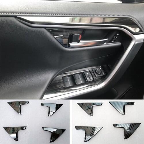 Car Inner Door Handle Covers Trim For Toyota RAV4 RAV 4 xa50 2019 2020 Accessories