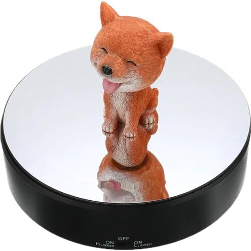 Adjustable Rotary 360 Degree Rotating Jewelry Organizer Jewelry Packaging Display Stand Battery Powered Turntable Jewelry Box