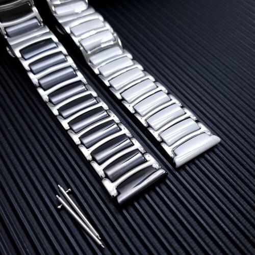 NEW Stainless steel & ceramic strap for Mi Watch sports edition Bracelet Watchbands for Xiaomi Mi Watch color strap