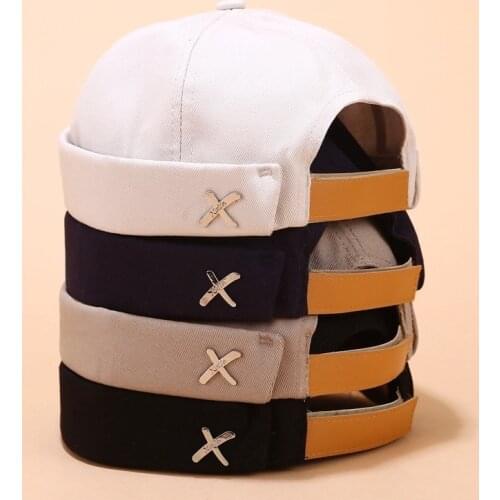 LINJW 2020 New Summer Hat Korean Style Beanie Hat for Men Women Solid Color Cotton Bonnet Bucket Casual Hip Hop Brimless Hat