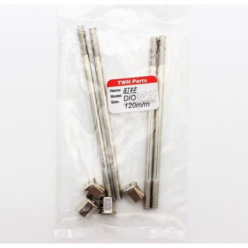 DIO50 Studs For Cylinder Big Bore 120mm Racing Bolts 105mm Tuning Upgrade BWSP Modified Engine Scooter Parts Dio 50