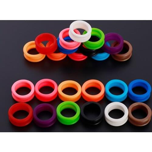 Hair Scissors Silicone Finger Rings For Any Scissors Inserts Haircutting Styling Tools Accessories Salon Parts Mix Colors
