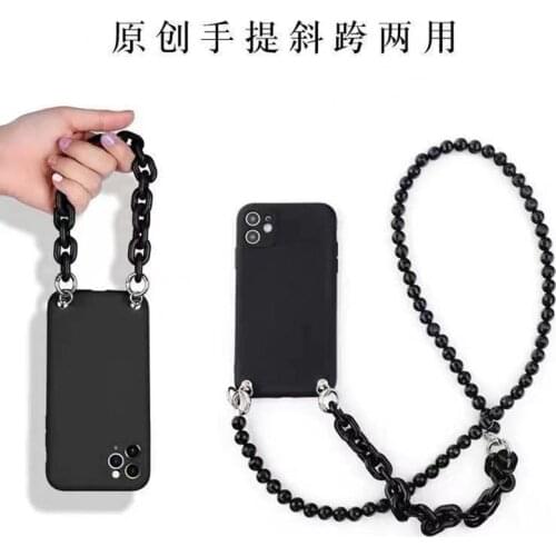 Original Crossbody Necklace Lanyard liquid silicone phone case for iphone 12 Pro Max MiNi 11 Pro Max X XR Huawei P40 P30 P20 Pro