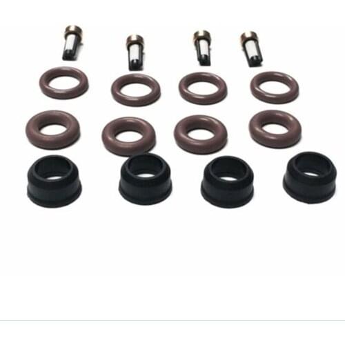 FUEL INJECTOR REPAIR KIT O-RINGS FILTERS PINTEL CAPS 2003-2005 CHEVY L4