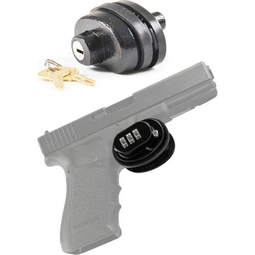 2019 new Univerals Gun Trigger Lock Zinc Alloy Trigger Password Lock Rifle Key Protecting Safety Lock Hunting Gun Accessories