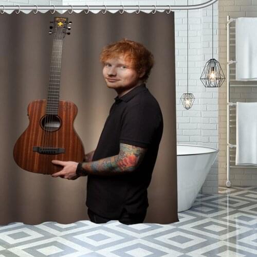 Ed Sheeran Shower Curtains Waterproof Fabric Cloth Bathroom Decoration Supply Washable Bath Room Curtain douche