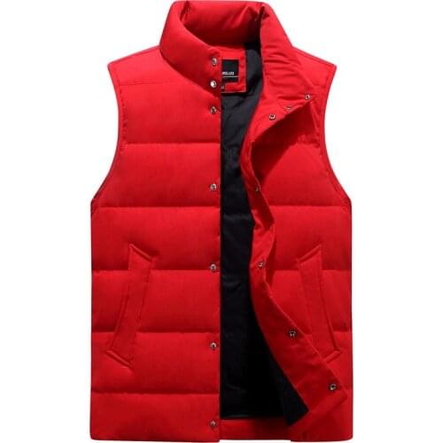 7 Color Large Size Winter Down Vest Men Body Warmer Thickened Autumn Sleeveless Jackets Male Casual Work Waistcoat Plus Size 4XL