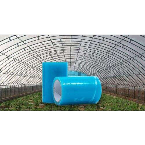 2rolls blue translucent plastic tarpaulin repair tape, trap adhesive tape. 60% transparent cover repair cloth.swathe