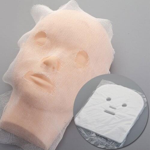 100 Pcs Pure Cotton DIY Beauty Mask Salon Disposable Facial Skin Care Mask beauty tools Face Gauze Mask