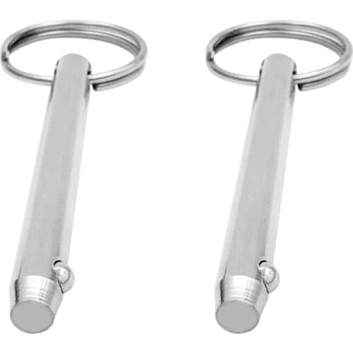 2 Pcs Quick Release Pin 5/16 inch Diameter, 316 Stainless Steel, Bimini Top Pins, Marine Hardware, 8x76mm