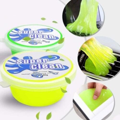 60ML Super Dust Clean Clay Dust Keyboard Cleaner Slime Toys Cleaning Gel Car Gel Mud Putty Kit USB for Laptop Cleanser Glue 2021