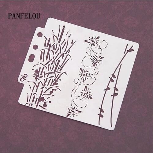 Butterfly grass scrapbook stencils spray plastic mold shield DIY cake hollow Embellishment printing lace ruler Valentines Day