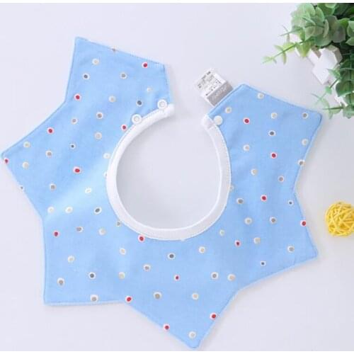 Baby Bandana Bib 360 Degrees Newborn Boy Girl Burp Cloths Three Layers Infant Saliva Towel Absorbent Cloth