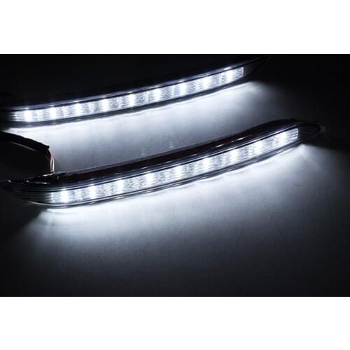 SELYNDE 2pcs/lot for KIA K2 High Bright Daytime Running Light with Amber Turn Signal Light Dimmed Light DRL Fog Driving Lamp