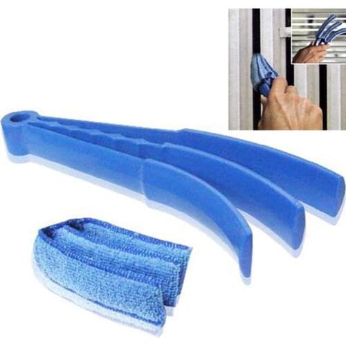 Hot Sale Multifunctional Cleaning Brushs For Blinds Air Conditioning Shutter Brush Corners Gap Washable Cleaning Brush Clip Tool