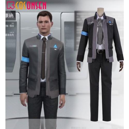 Detroit Become Human Connor RK800 Agent Suit Uniform Cosplay Costume COSPLAYONSEN Customize Made