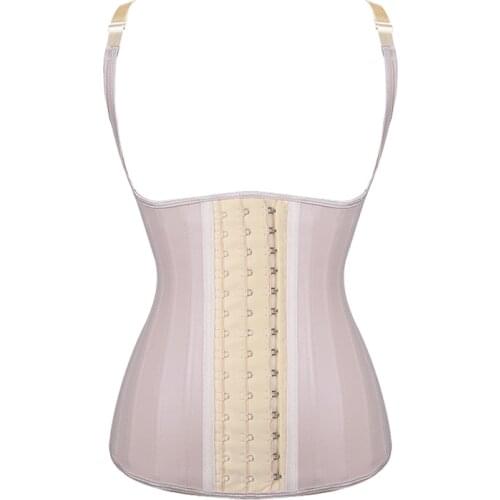Coldker 25 Steel Bones Latex Vest Waist Trainer Slimming Underwear Bodsuit Slimming Belt Modeling Strap Shapers Body Shaper Vest