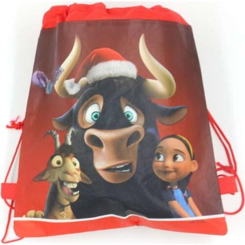 Ferdinand 1Pcs/lot Drawstring Bags Baby Shower Gift Bag Children Favor Wedding Birthday Party Non-Woven Fabric Backpack Supplies