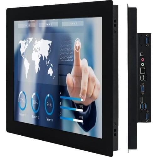 12 17 inch Mini PC Computer Intel i5 processor With Capacitive/ Resistive touch screen 19 21.5 inch Core i5 PC Panel 4G 64G Wifi
