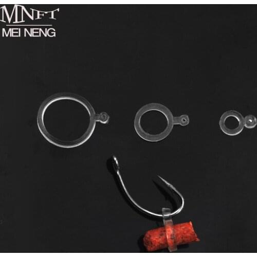 MNFT 600Pcs Carp Fishing Baitbands Transparent Elastic Fishing Boilie Pellet Bands Baits Bander/Holder/Stretcher Terminal Tackle