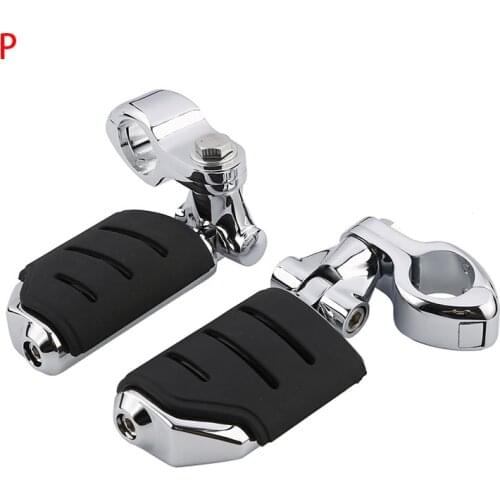 Motorcycle 32mm 1 1/4" Engine Guard Footpeg Footrest Clamps Mounting Kits For Harley Touring Road King Road Glide Electra Glide