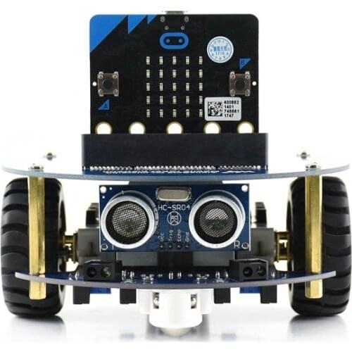 AlphaBot2 Robot Building Kit for Micro:bit Support Tracking Obstacle Avoiding Ultrasonic Ranging Bluetooth/2.4G Remote Control
