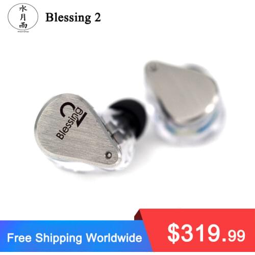 MoonDrop Blessing 2 1DD+4BA Hybrid Technology In-Ear Hifi Music Monitor DJ Stduio Stage Earphone with Detachable Cable