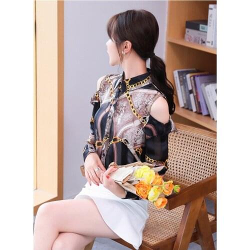 2021 spring new Korean fashion all-match long-sleeved shirt womens thin temperament strapless chiffon bottoming shirt
