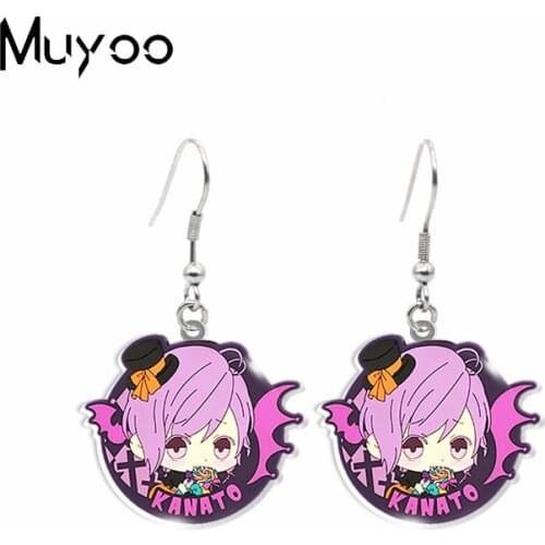 New DIABOLIK LOVERS Anime Vampire Characters Halloween Cosplay Epoxy Acrylic Dangles Handmade Earrings