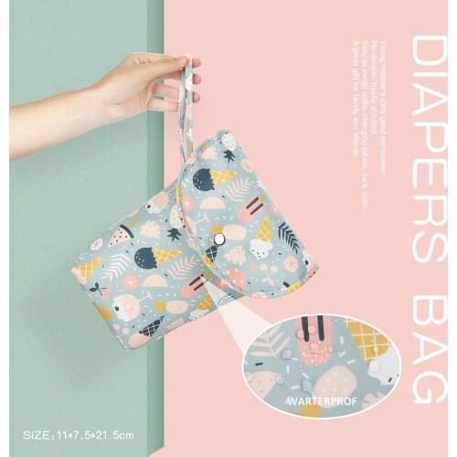 NEW Waterproof Baby Diaper Bags Reusable Infant Diaper Pouch Portable Big Capacity Mummy Bags Diaper Organizer Wholesale