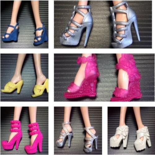 Original Doll Shoes High Heels Super Model FR Body Figure Doll Shoes 1/6 Doll Casual Sandals Shoes Boots Doll Accessories