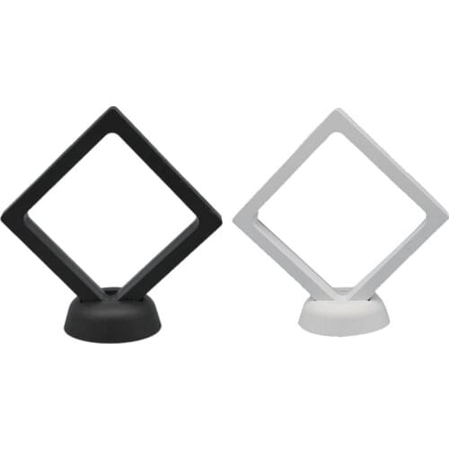 10Pcs Transparent Jewelry Pendant Suspension Display Stand Shoot Props Acrylic PET Film Nail Sticker Packaging Box