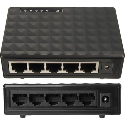 5 Port Gigabit Network Switchs Desktop Switch Fast Ethernet Network Switcher LAN Full/Half duplex Exchange