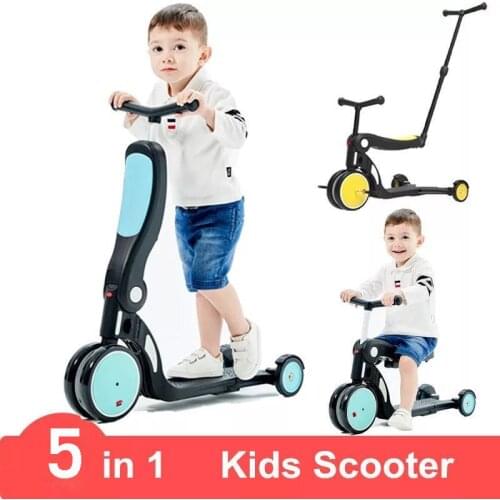 Childrens scooter 1-3-6 years old One foot five baby car baby balance bike childrens tricycle stroller