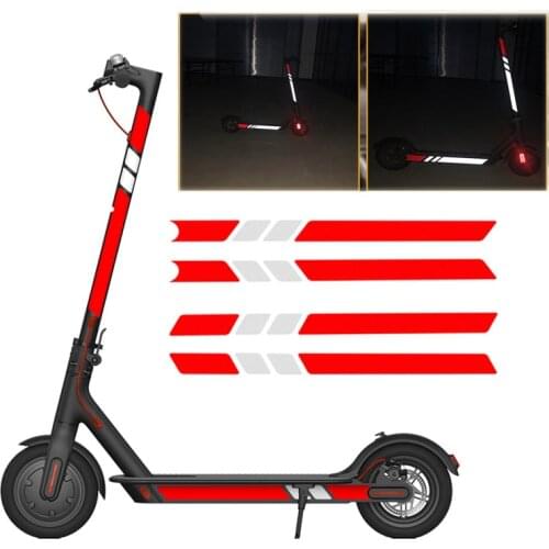 Reflective Film Sticker Fluorescent Decal for Xiaomi Mijia M365 M365 Pro Electric Scooter Light Tags Paster Safe Warning Strip