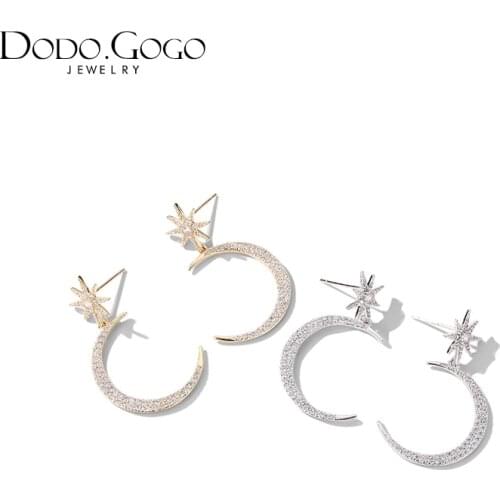 TS06 High Quality Original Spanish Cubs Star Moon Necklace Earring Bracelet Set, Womens Jewelry, Sterling Silver