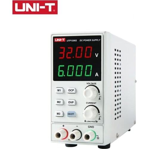 UNI-T UTP1306S DC Power Supply 4bits Display LED 0-32V 0-6A High Precision Adjustable Mini Supply Stabilized Voltage
