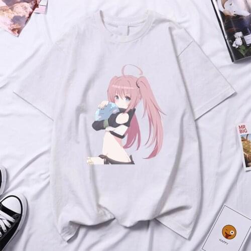 That Time I Got Reincarnated As A Slime Cute Devil Milim Top Graphic T Shirts Women/men Teenagers Clothes Summer Gothic T-shirts