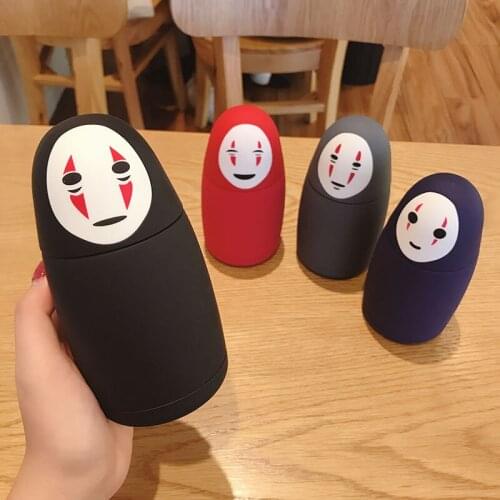 Chihiro Faceless Cartoon Stainless Steel Vacuum Flask for Male and Female Personality Vacuum Flask Cartoon Gift Water Cup