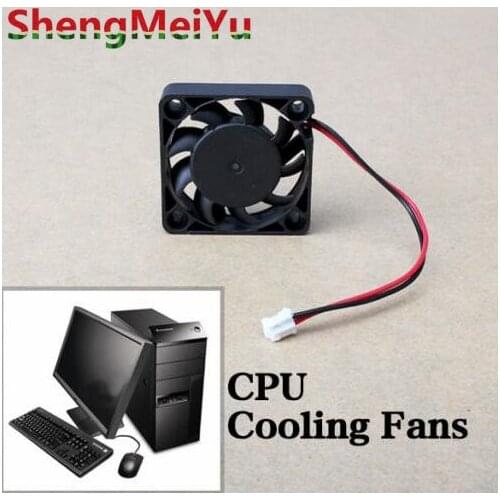 Top Quality 12V 2 Pin 40mm Computer Cooler Small Cooling Fan PC Black F Heat Sink ABS Material Mini Size Fans
