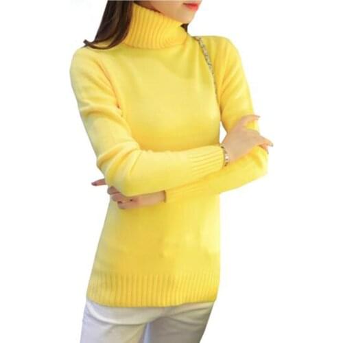 WJHKAQ Women's Knitted Pullovers