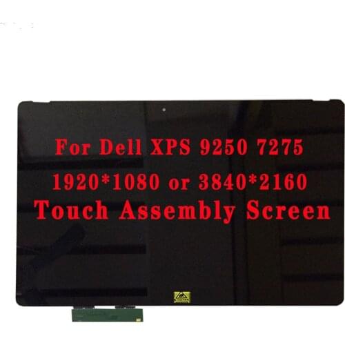 12.5" LCD Touch Screen For Dell XPS 12 9250 7275 1920X1080 LQ125M1JW31 OR 3840X2160 LQ125D1JW31 Touch screen LED LCD Assembly